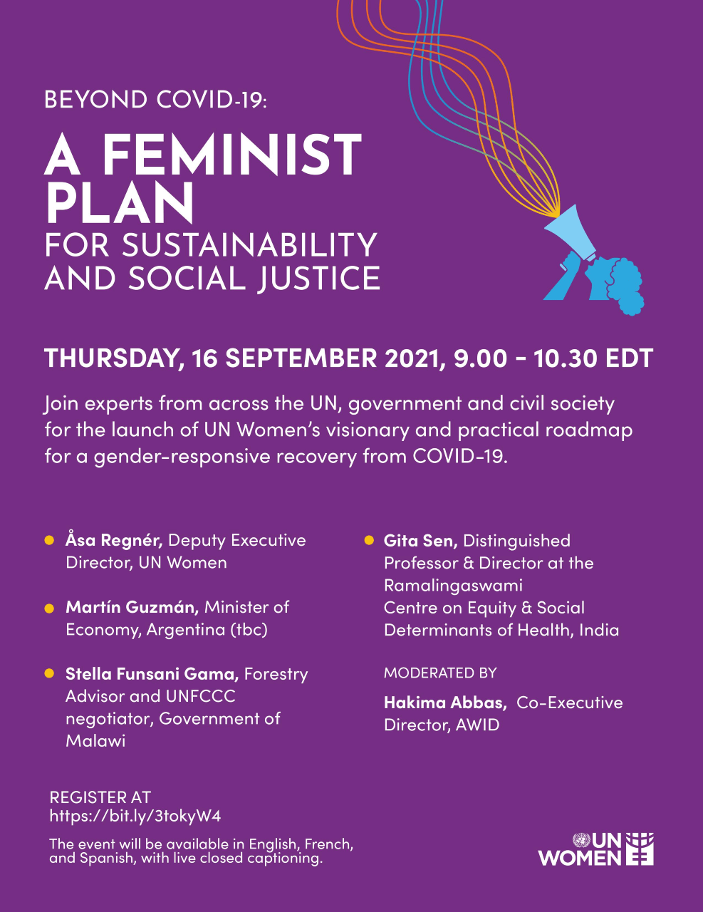 Launch of “Beyond COVID19 A feminist plan for sustainability and